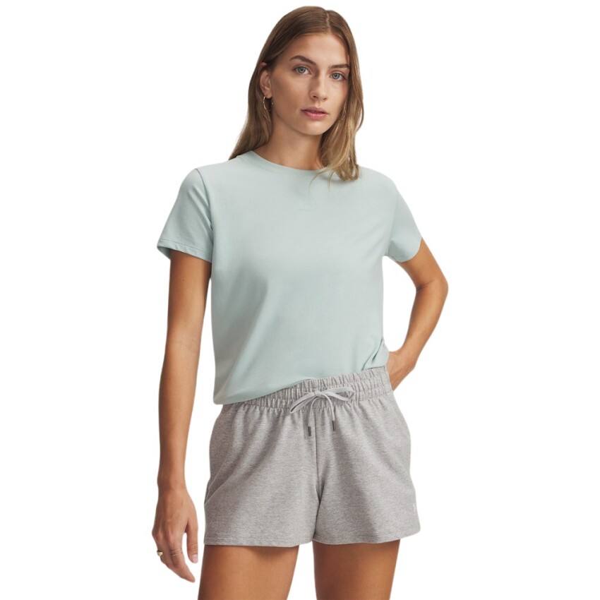 Under Armour UA Rival Core SS Mavi Kadın Tshirt - 1