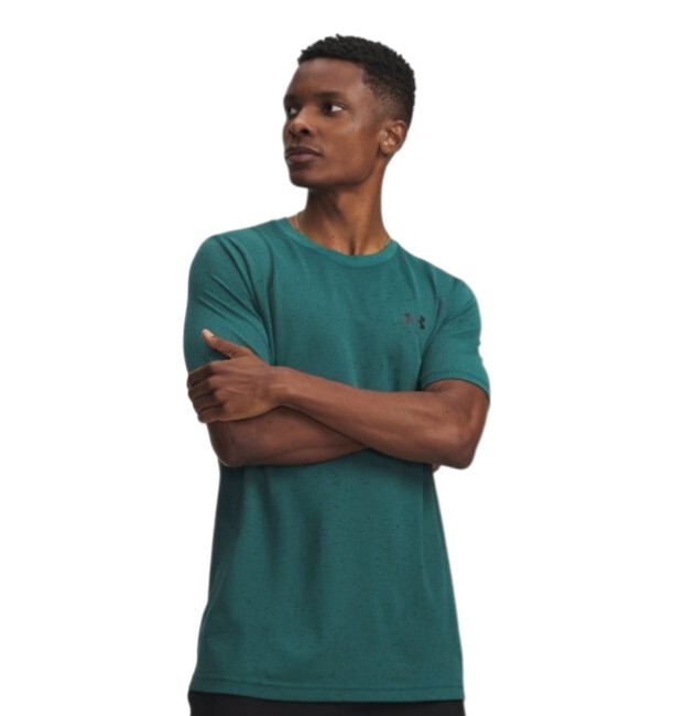 Under Armour Vanish Seamless SS Yeşil Erkek Tshirt - 1