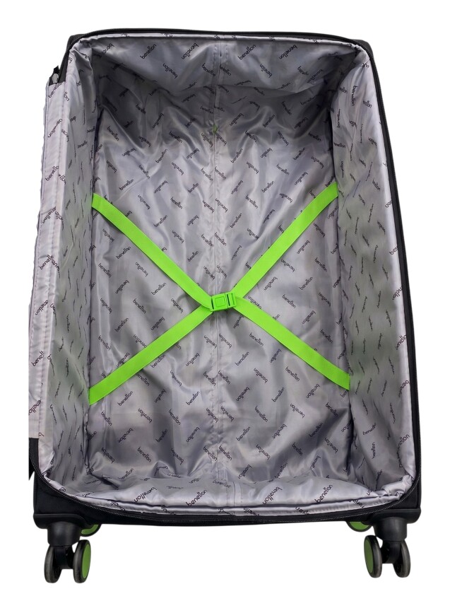 United Colors Of Benetton Trolley 60 Cm Siyah Unisex Valiz - 4