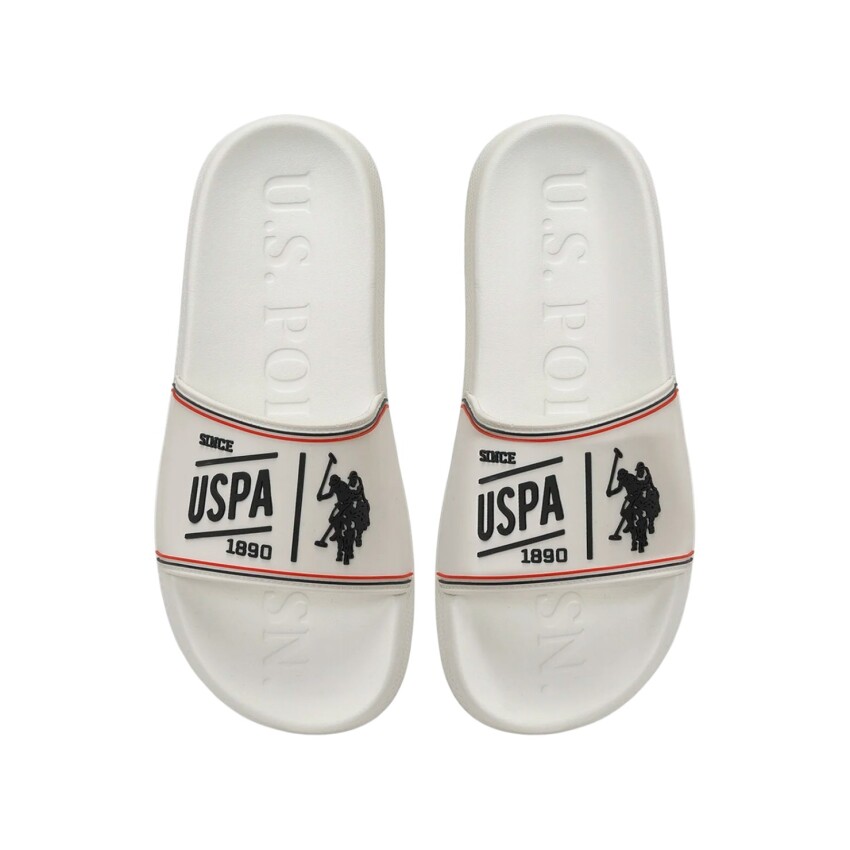 U.S. Polo Assn. 6M Roland 6FX Beyaz Erkek Terlik - 4