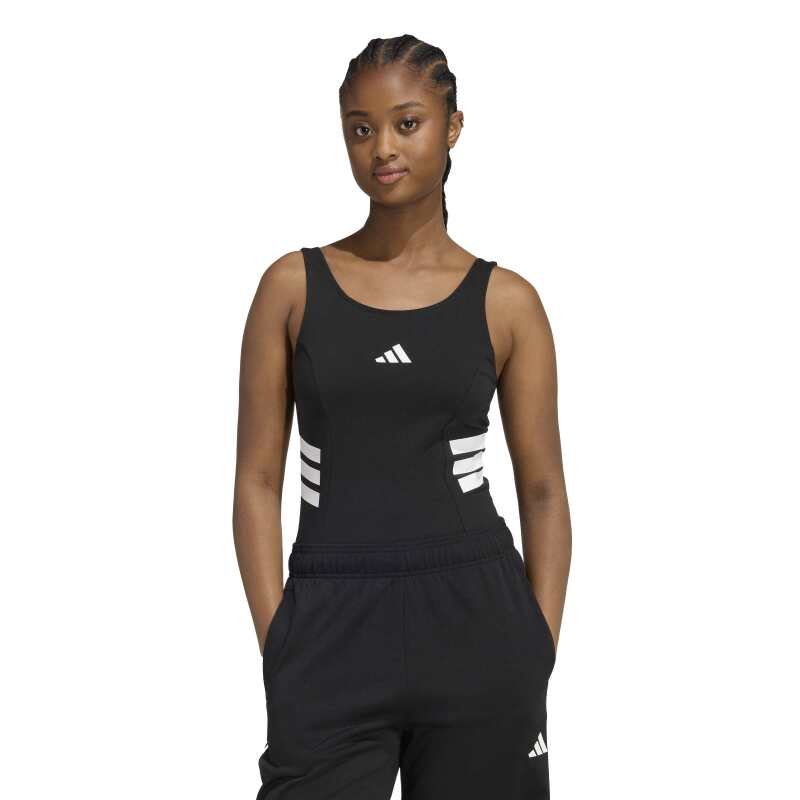 Adidas Future Icons Three Stripes Siyah Kadın Mayo - Adidas