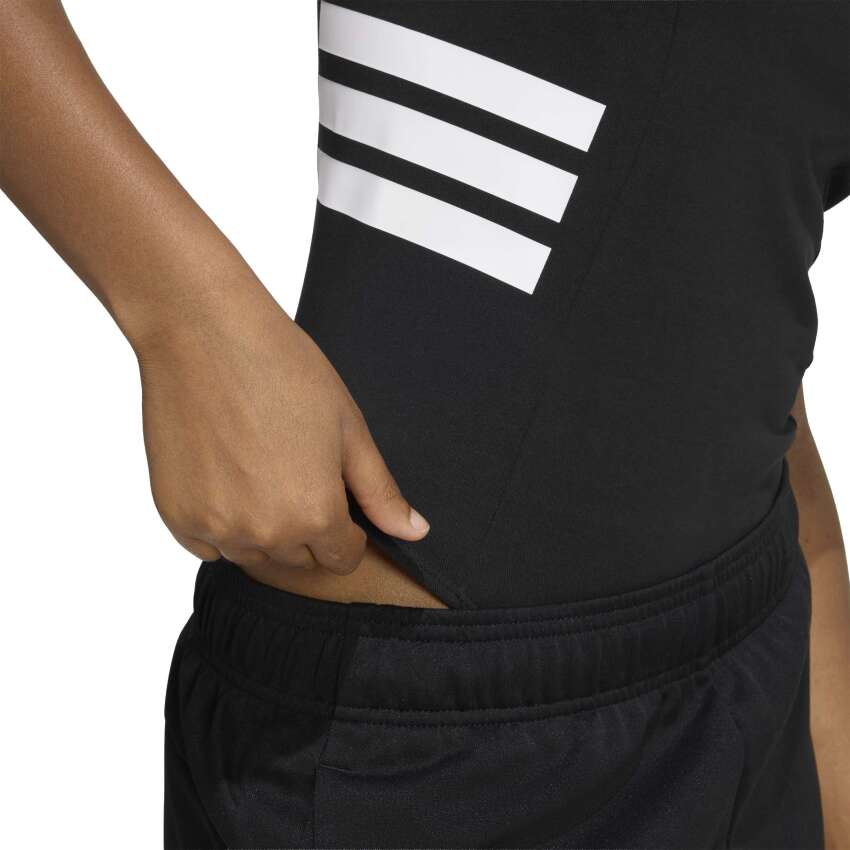 Adidas Future Icons Three Stripes Siyah Kadın Mayo - 5