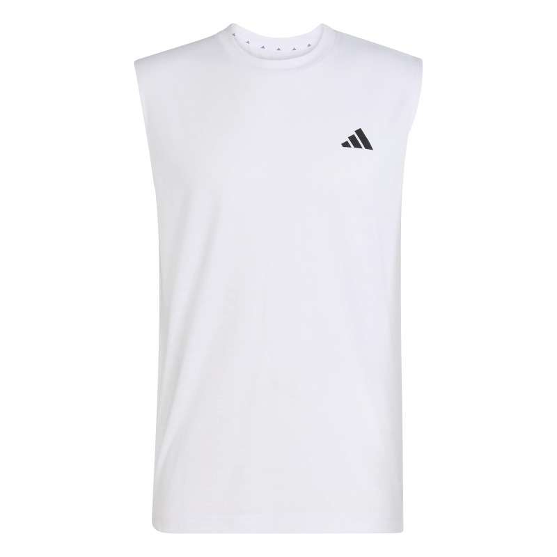 Adidas Workout Essentials Feelready Kolsuz Beyaz Erkek Atlet - 3