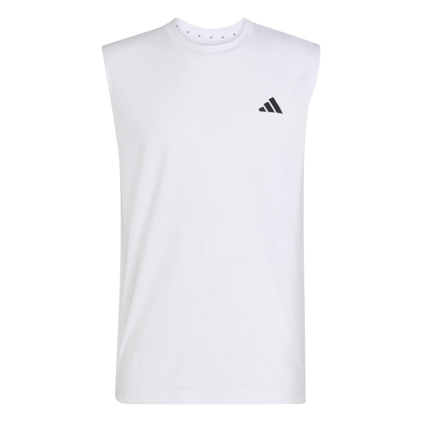 Adidas Workout Essentials Feelready Kolsuz Beyaz Erkek Atlet - 3