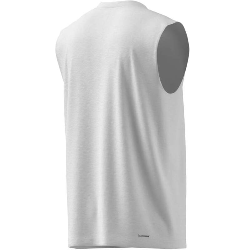 Adidas Workout Essentials Feelready Kolsuz Beyaz Erkek Atlet - 4