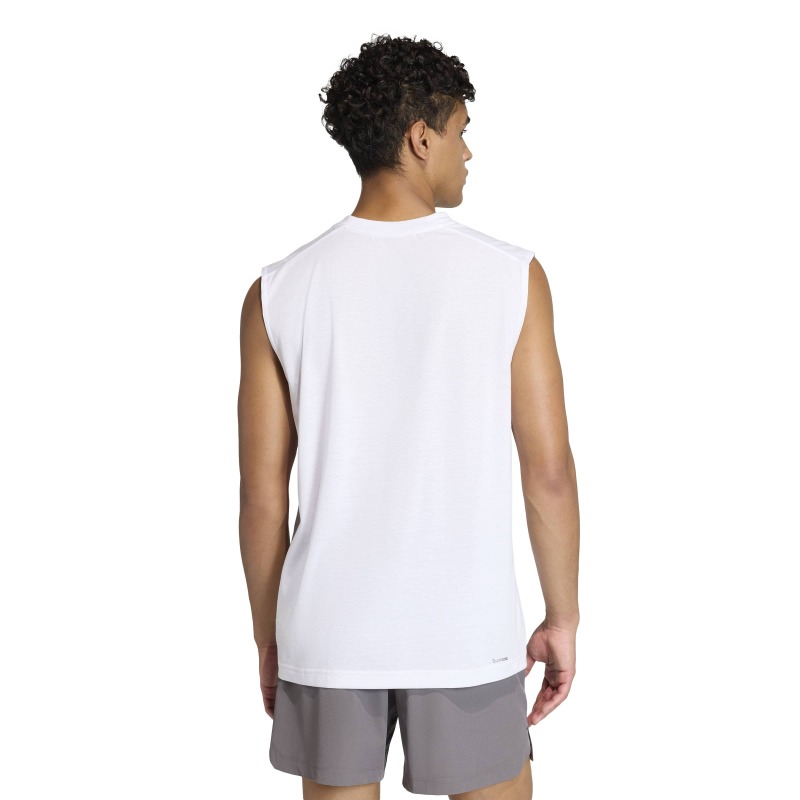 Adidas Workout Essentials Feelready Kolsuz Beyaz Erkek Atlet - Adidas (1)
