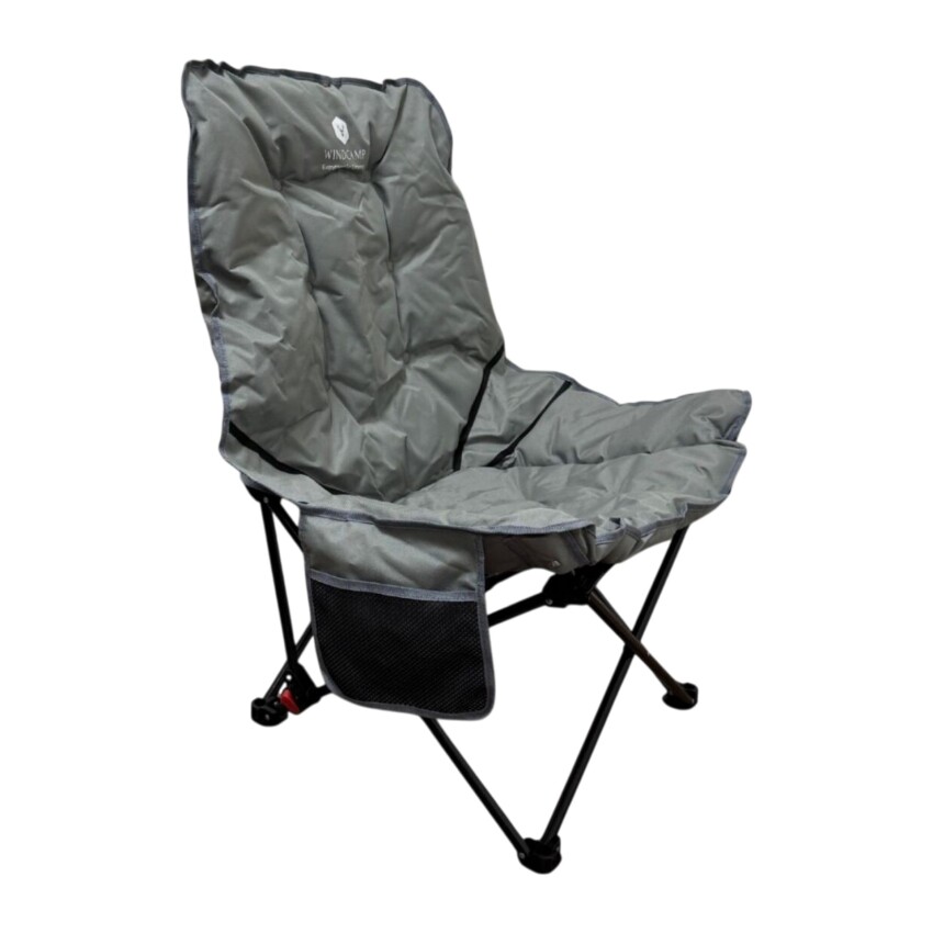 Windcamp Katlanır (Bel Korunaklı) Gri Unisex Kamp Sandalyesi - 4