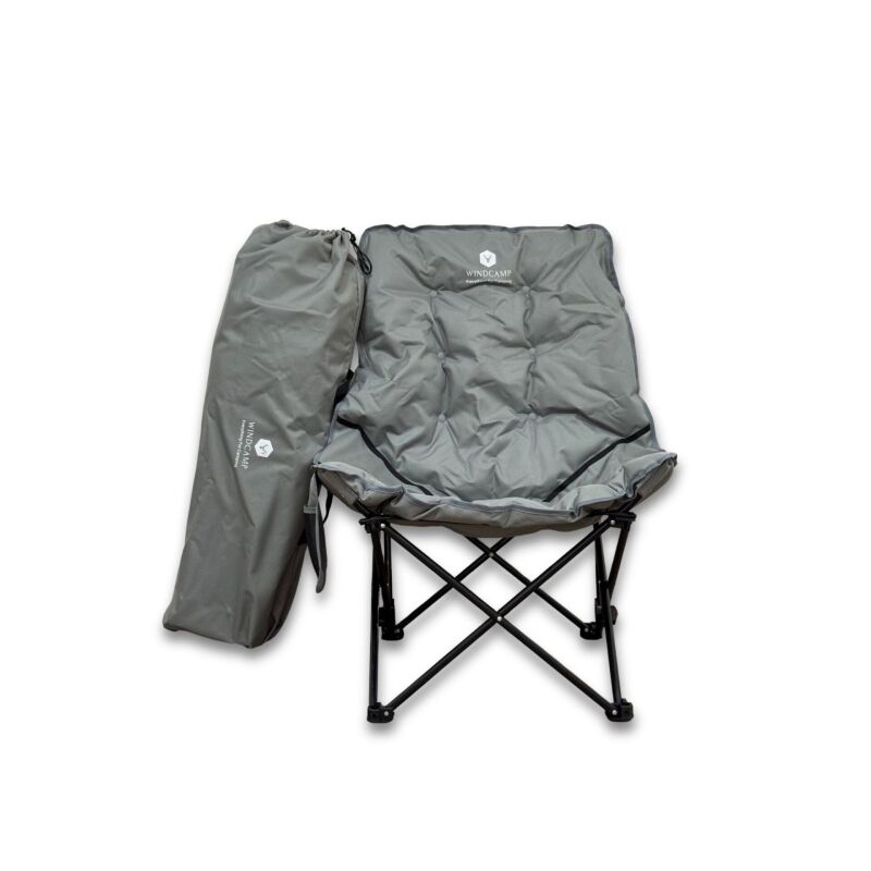 Windcamp Katlanır (Bel Korunaklı) Gri Unisex Kamp Sandalyesi - 6