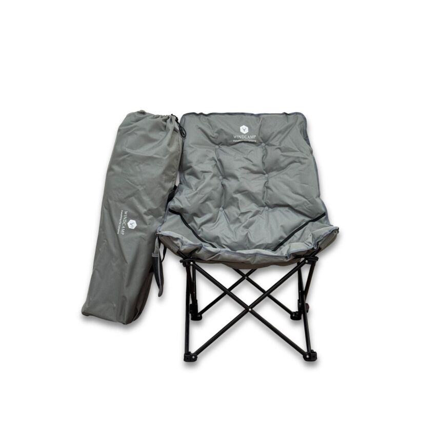 Windcamp Katlanır (Bel Korunaklı) Gri Unisex Kamp Sandalyesi - 6