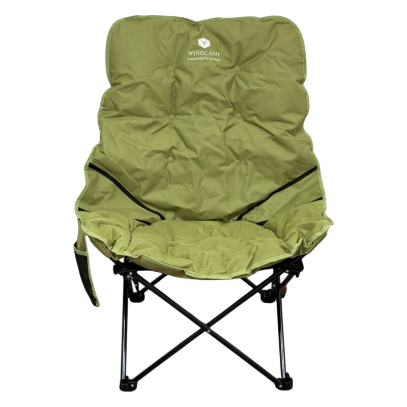Windcamp Katlanır (Bel Korunaklı) Yeşil Unisex Kamp Sandalyesi - Windcamp