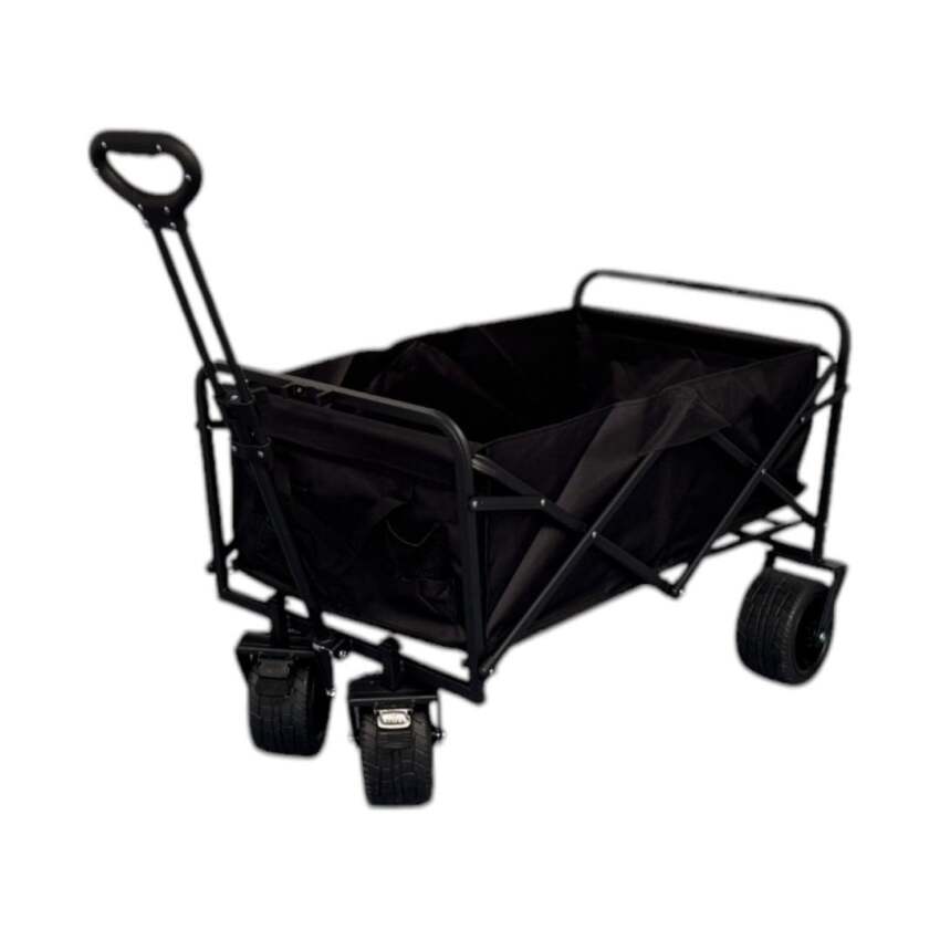 Windcamp Katlanır Kamp Arabası Frenli - XXL Siyah Unisex Kamp Arabası - 1
