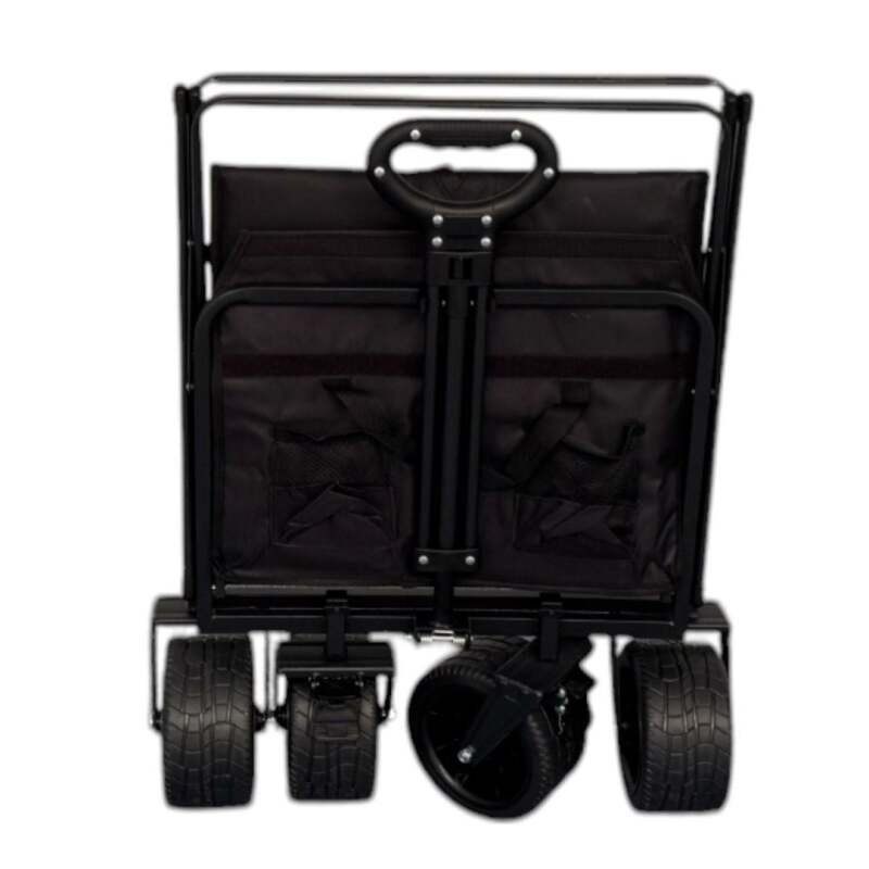 Windcamp Katlanır Kamp Arabası Frenli - XXL Siyah Unisex Kamp Arabası - 5