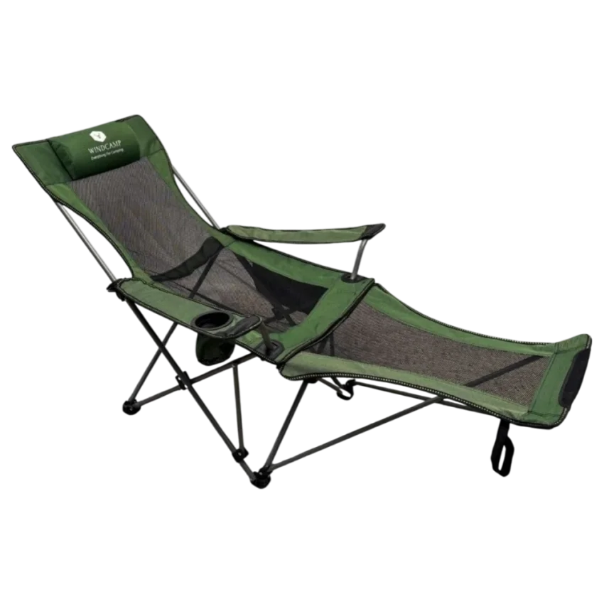 Windcamp Katlanır Kamp Sandalyesi Şezlong Yeşil Unisex Kamp Sandalyesi - 1
