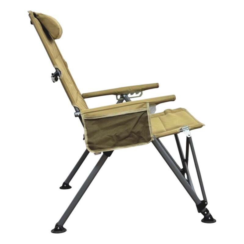 Windcamp Katlanır Premium Sırt Ayarlanabilir Bej Unisex Kamp Sandalyesi - Windcamp (1)
