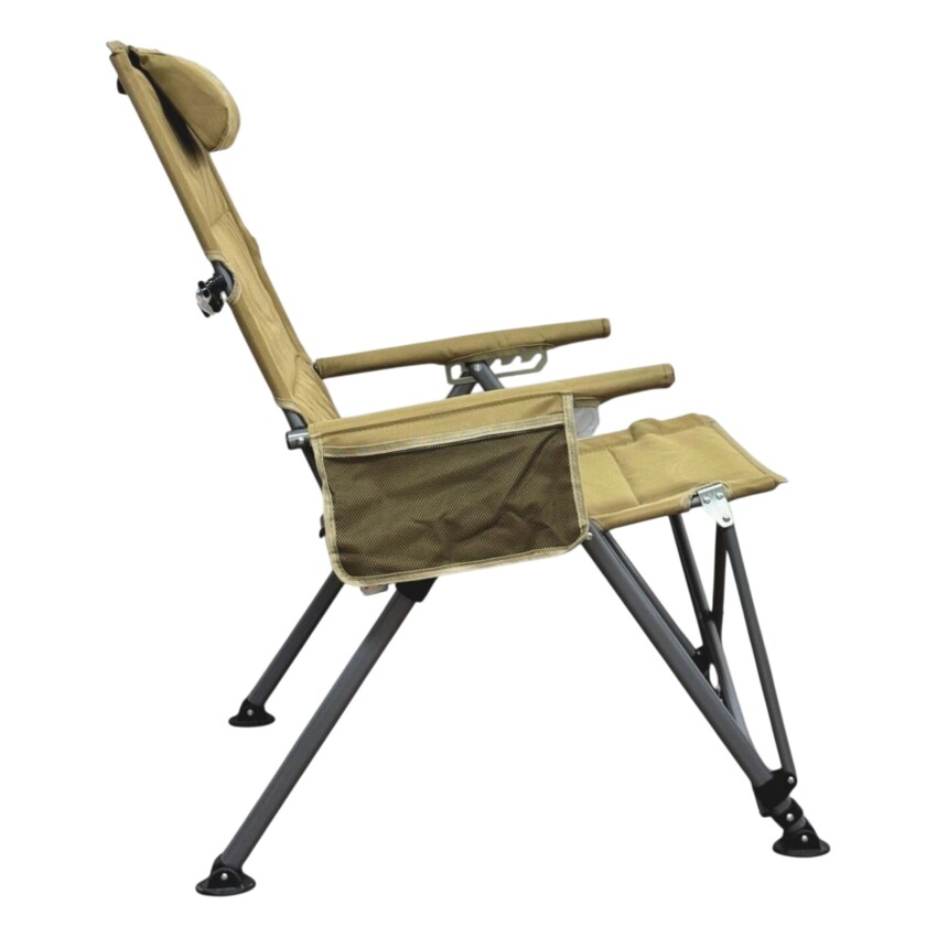 Windcamp Katlanır Premium Sırt Ayarlanabilir Bej Unisex Kamp Sandalyesi - 2