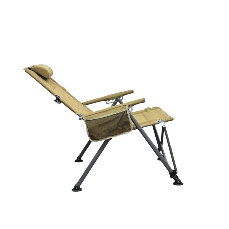 Windcamp Katlanır Premium Sırt Ayarlanabilir Bej Unisex Kamp Sandalyesi - 4