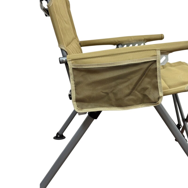 Windcamp Katlanır Premium Sırt Ayarlanabilir Bej Unisex Kamp Sandalyesi - 8