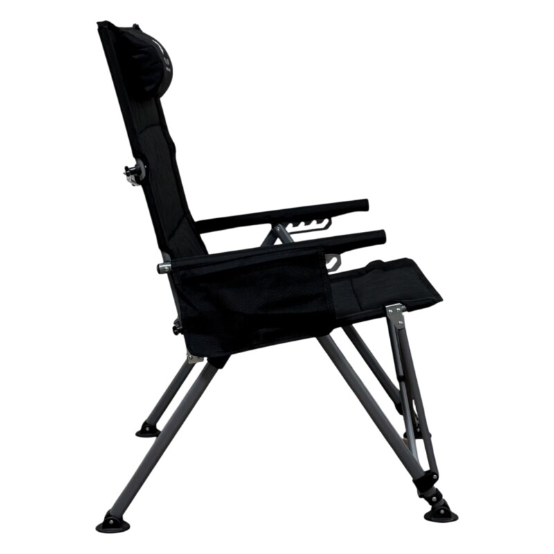 Windcamp Katlanır Premium Sırt Ayarlanabilir Siyah Unisex Kamp Sandalyesi - Windcamp (1)
