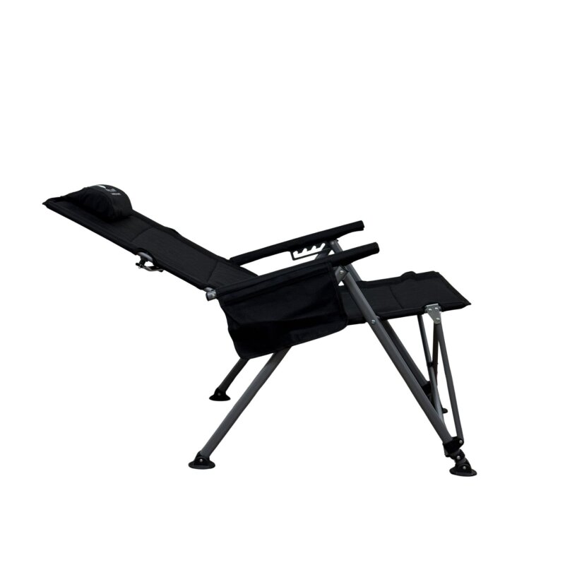Windcamp Katlanır Premium Sırt Ayarlanabilir Siyah Unisex Kamp Sandalyesi - 4