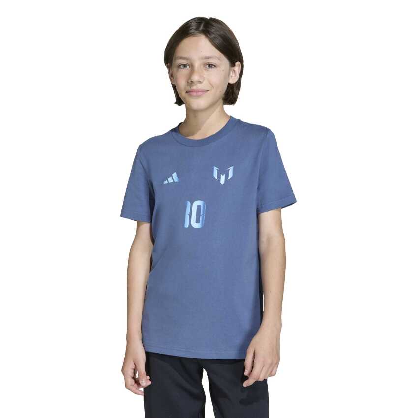 Adidas Messi Name&Number Graphic Mavi Çocuk Tshirt - 1
